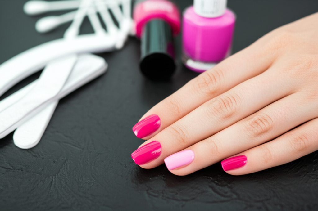 Generate a high-quality, relevant image prompt for an article about: Are Nail Salons Bad for Environ