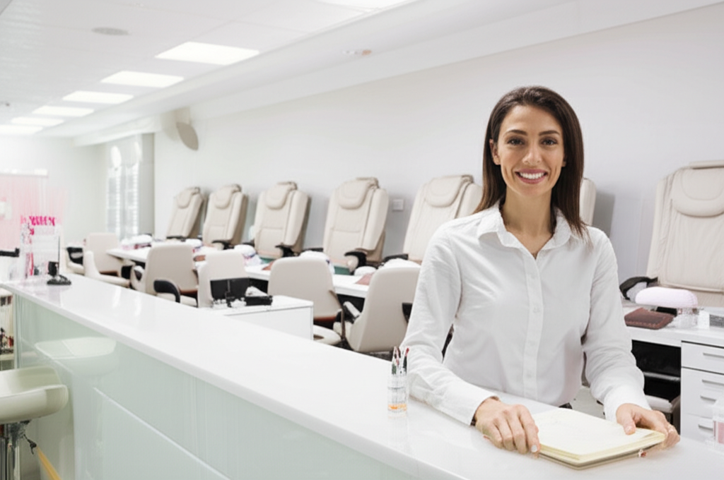 Generate a high-quality, relevant image prompt for an article about: Are Nail Salons Walk In? Best G