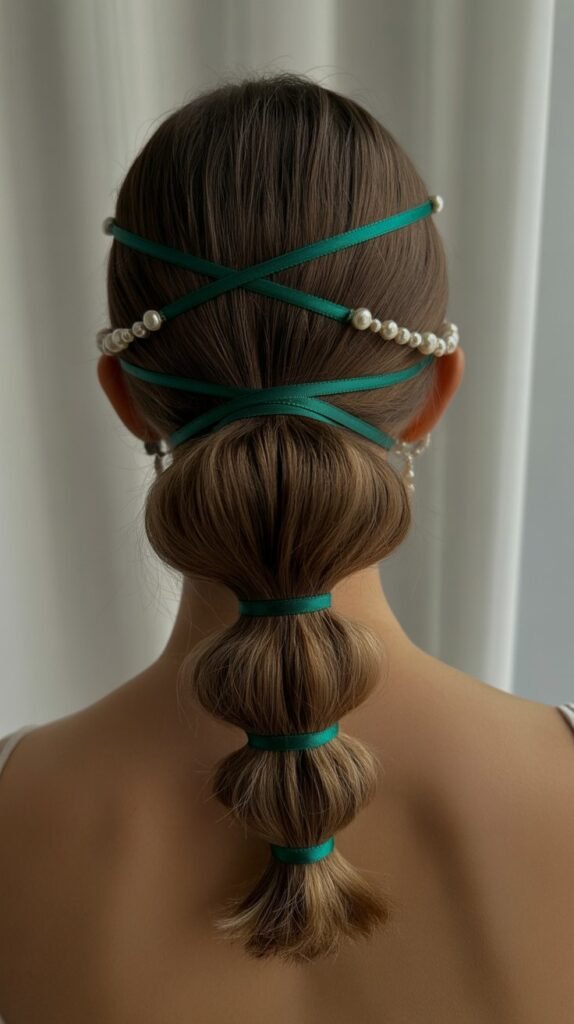 20. Low Ponytail Tree Wrap