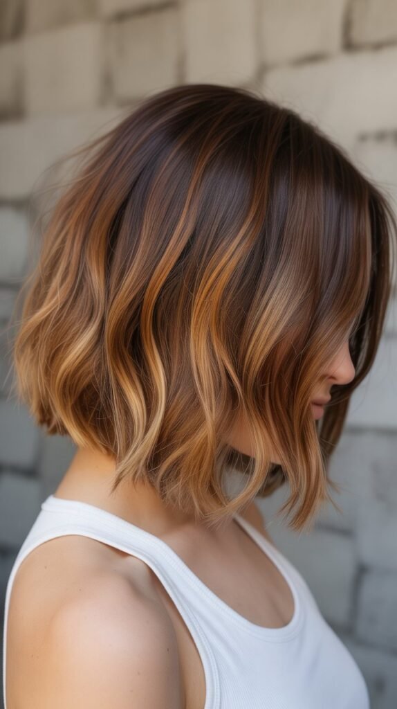 18. Bob with Balayage for Dimensional Volume