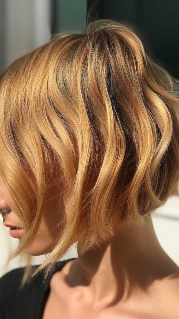 2. Layered Choppy Bob with Razored Texture