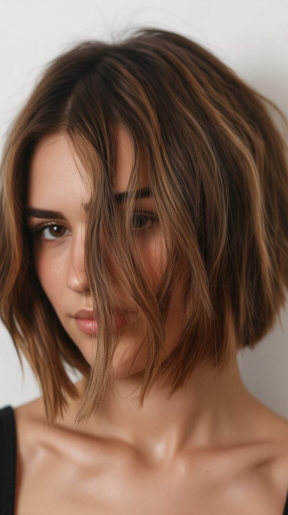 Choppy Bob with Razored Ends