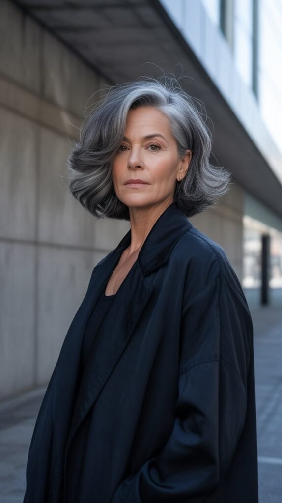 49. Shadow Gray Ombre Lowlights