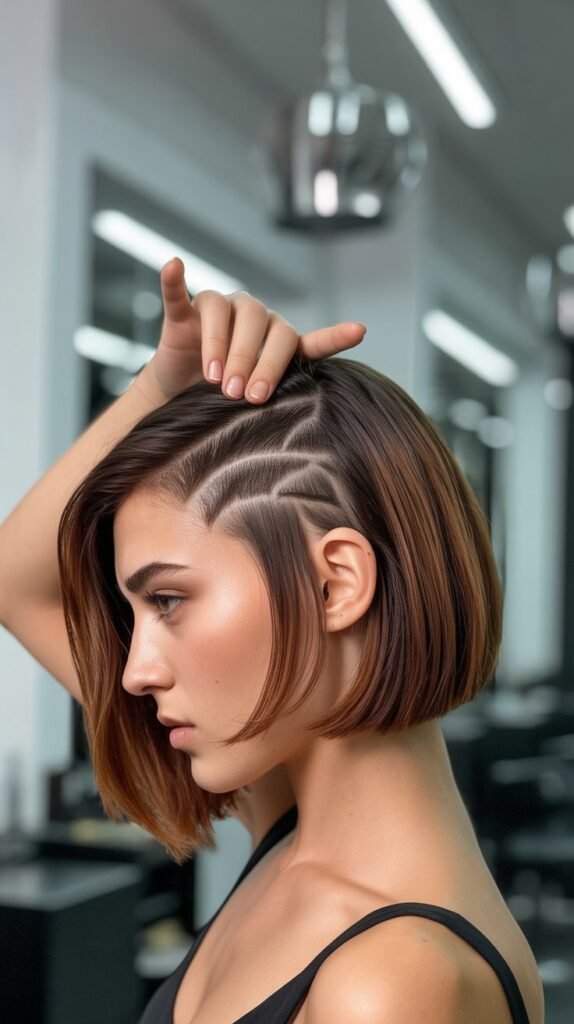 10. Bob with Undercut