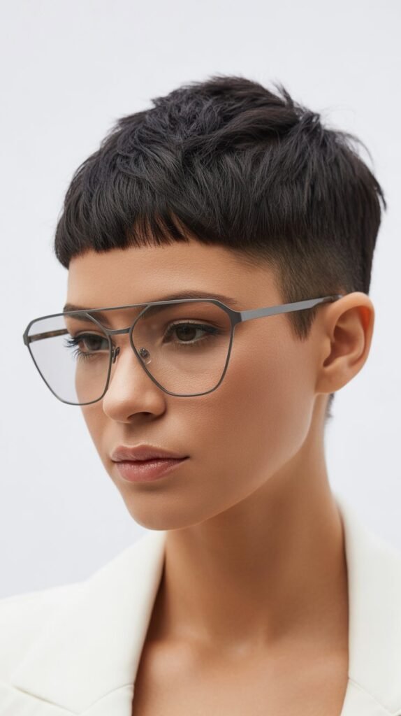 24. Disconnected Pixie Cut