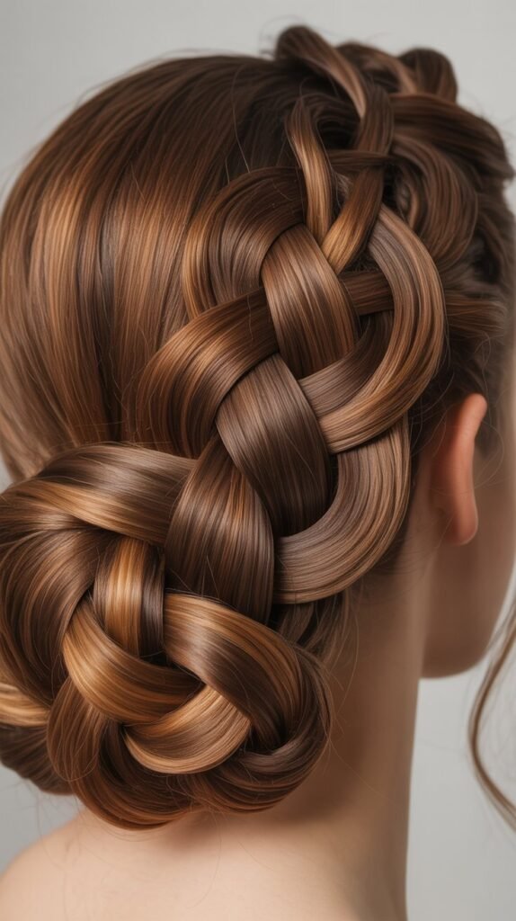 11. Infinity Braid Updo