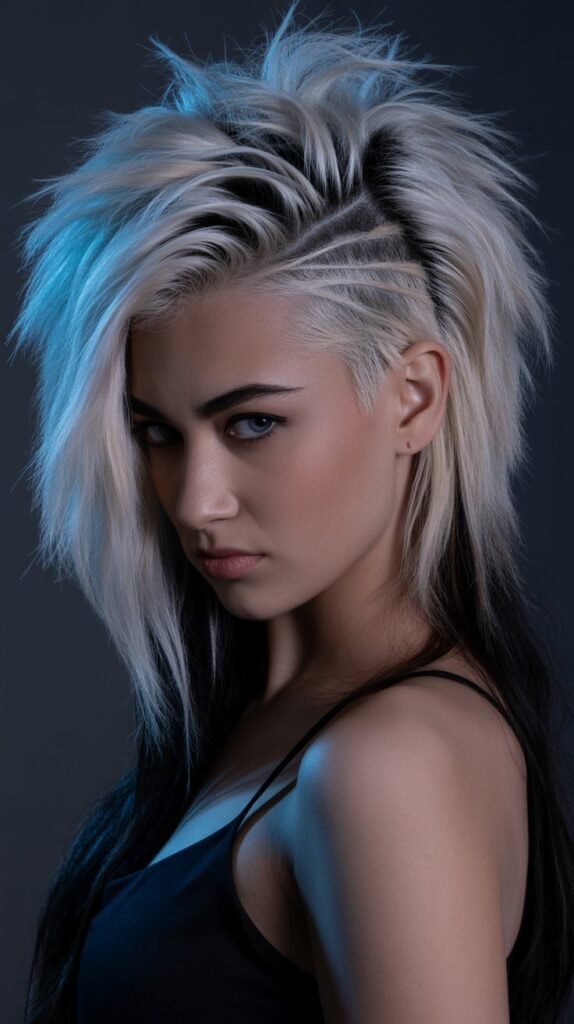 24. Mohawk-Inspired Half-Up