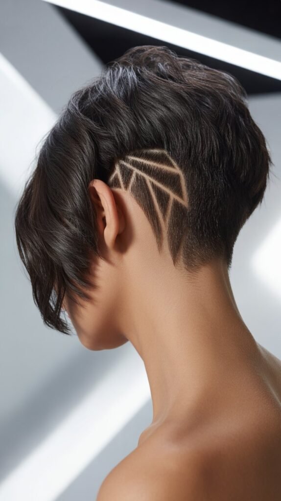 Choppy Bob with Undercut