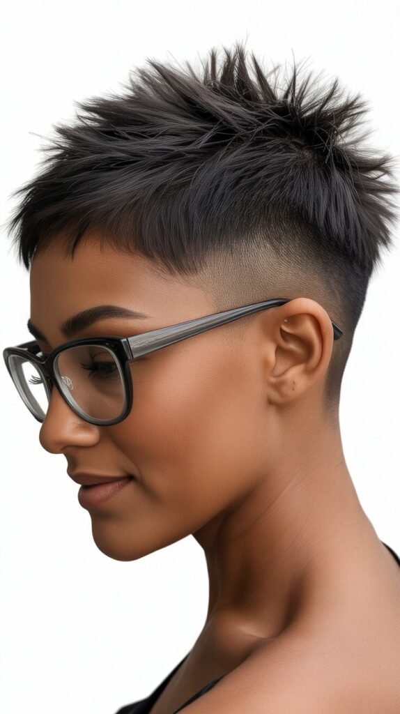 4. Spiky Pixie with Tapered Nape