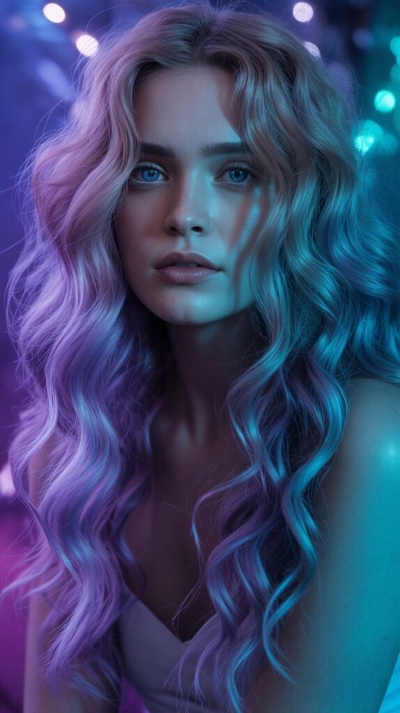 14. Violet and Cyan Fantasy Blend