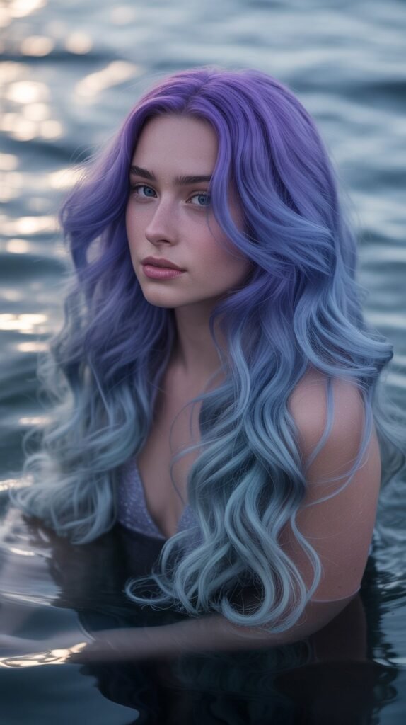 17. Purple and Silver Mystical Mermaid