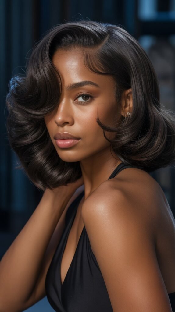 11. Long Bob with Deep Side Part