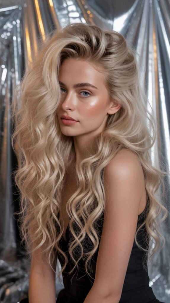 9. Crimped Half-Up with Volume