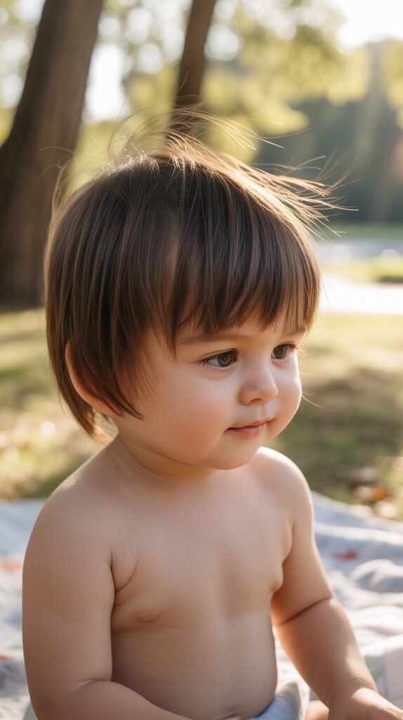 3. Side-Swept Fringe Style