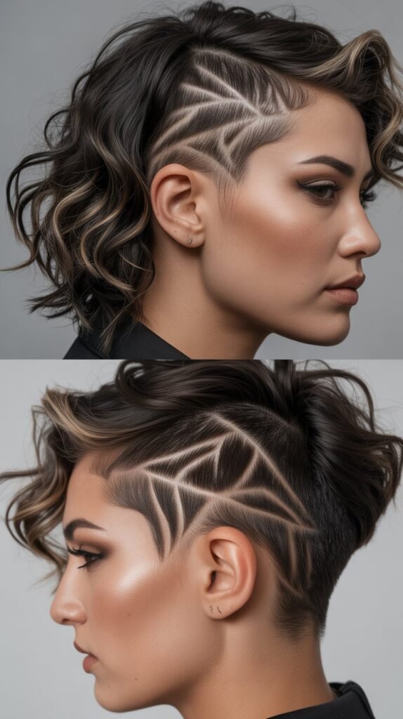 5. Wavy Pixie with Undercut