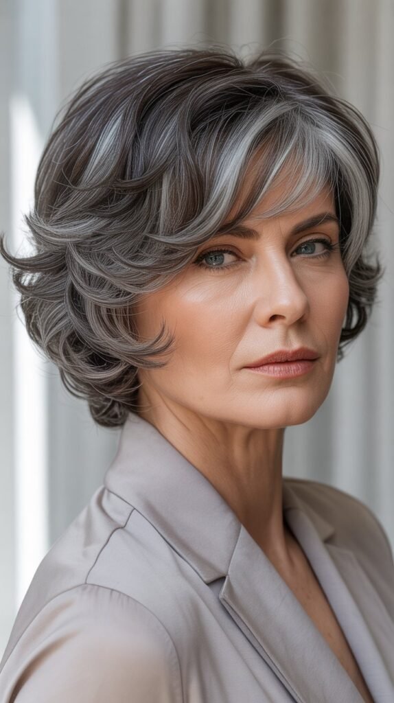 7. Deep Pewter Lowlights for Added Richness