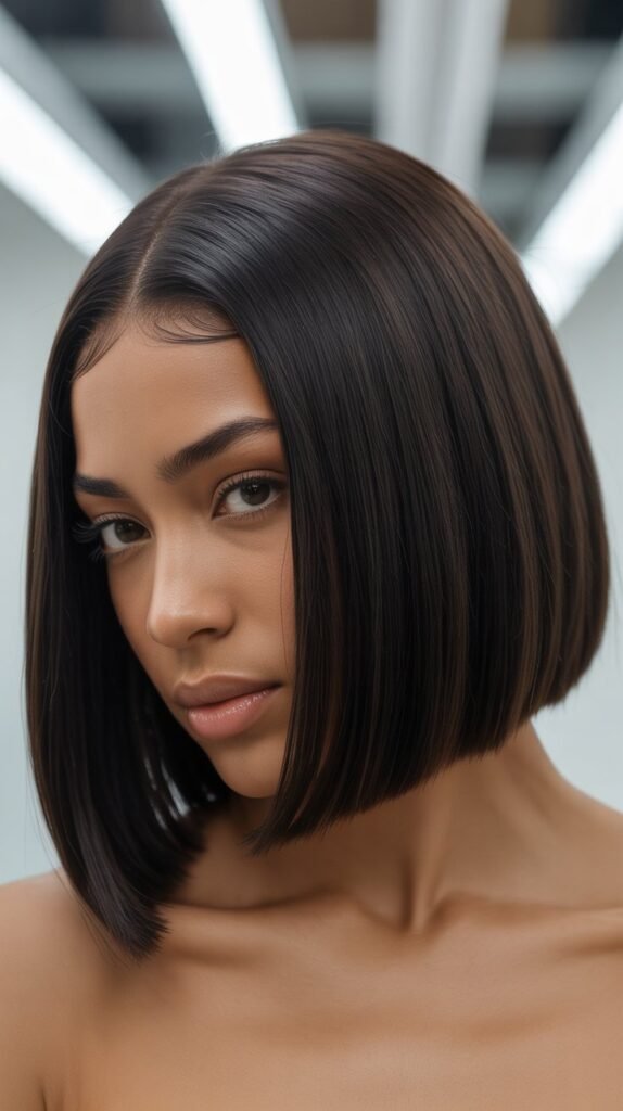 1. Classic Straight Long Bob