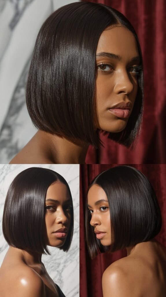 6. Sleek Straight Bob