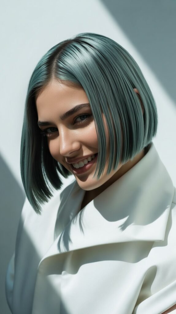 13. Teal and Silver Metallic Fusion