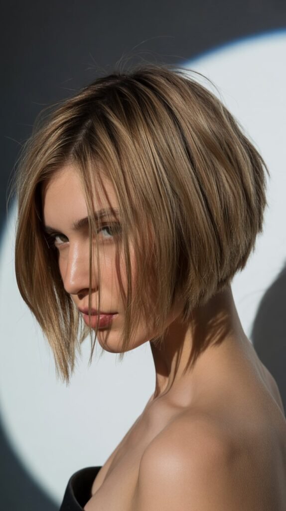 14. Choppy Bob with Side Part