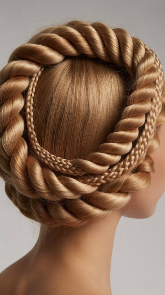 19. Twisted Halo with Braided Detail
