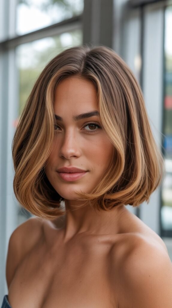 21. Long Bob for Square Faces