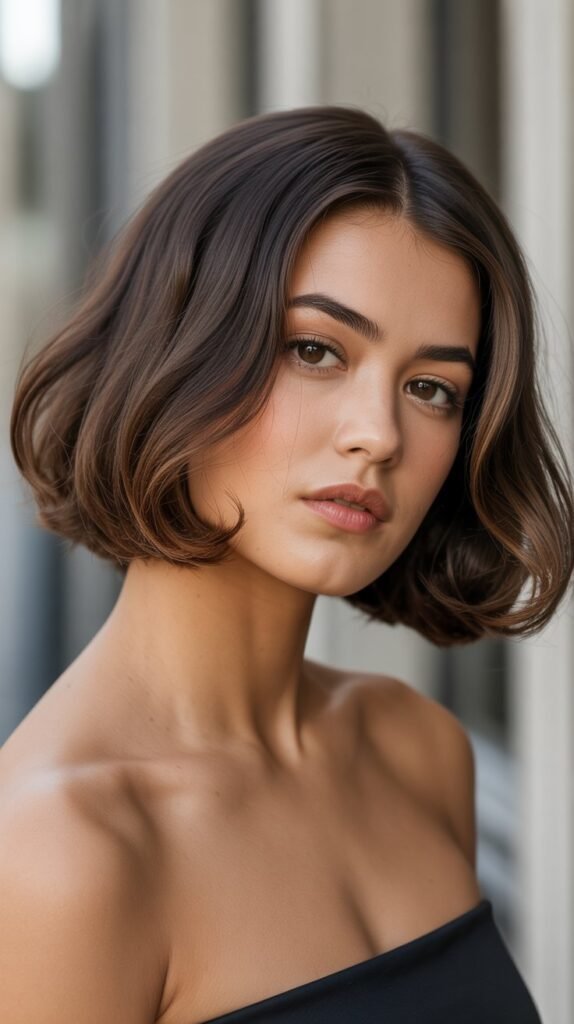 13. Soft A-Line Bob with Inward Curl