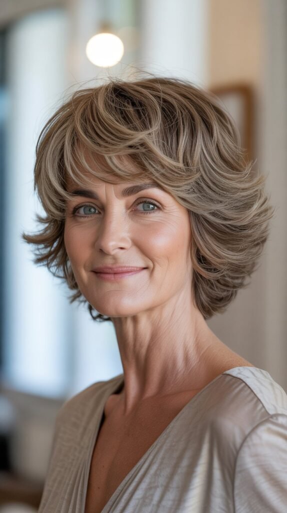 20. Short Shag with Face-Framing Layers