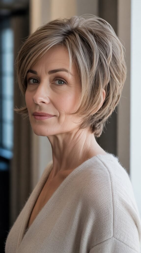 10. Layered Pixie Bob Hybrid