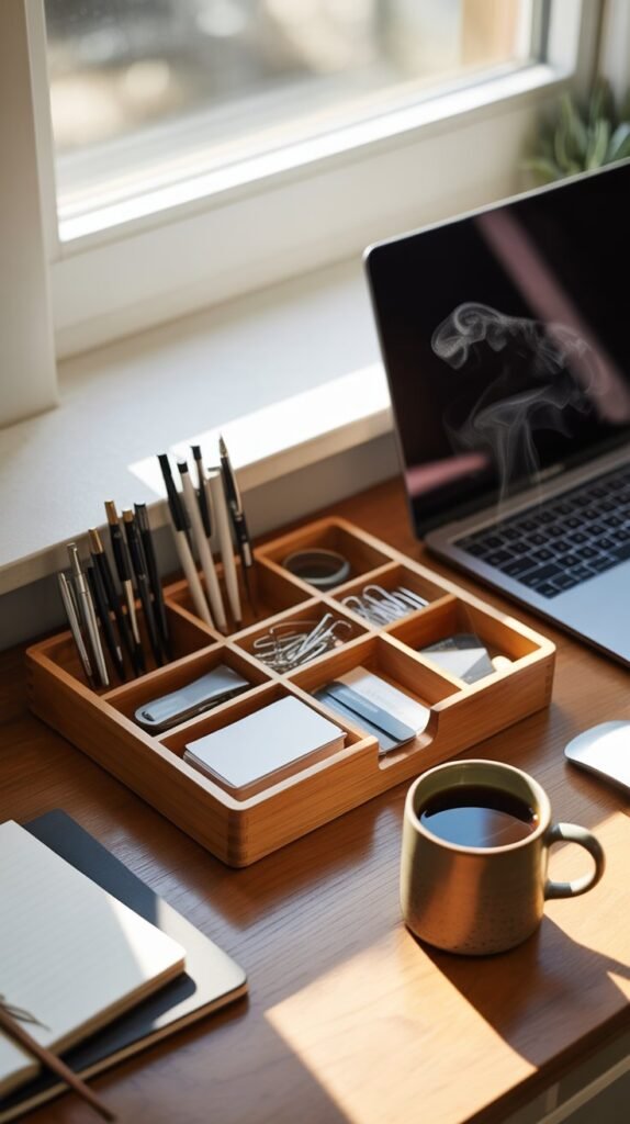 33. Wooden Desk Caddies