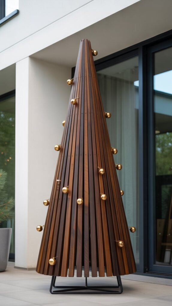 9. Slat Board Wooden Christmas Trees