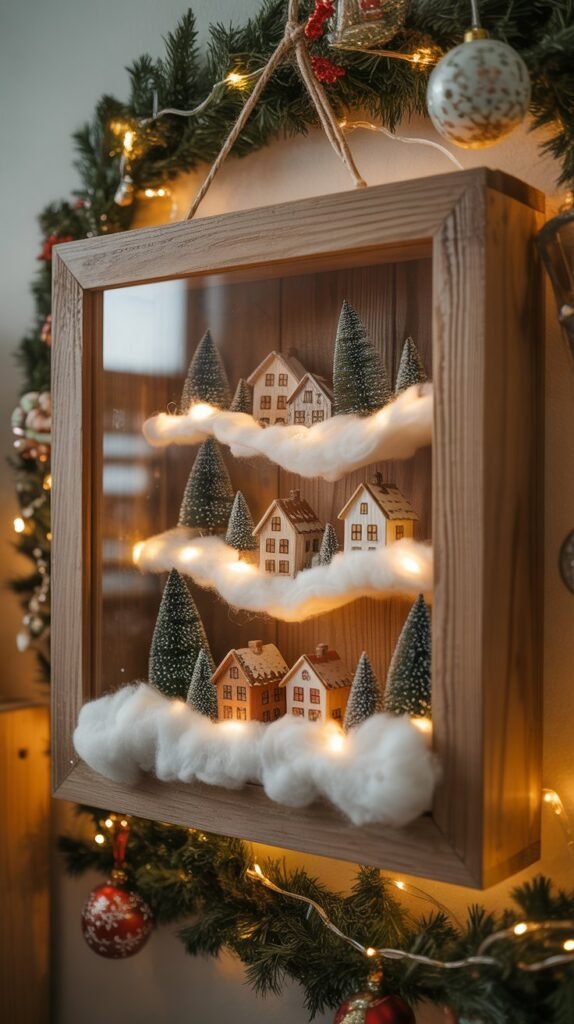 31. Wooden Christmas Shadow Boxes