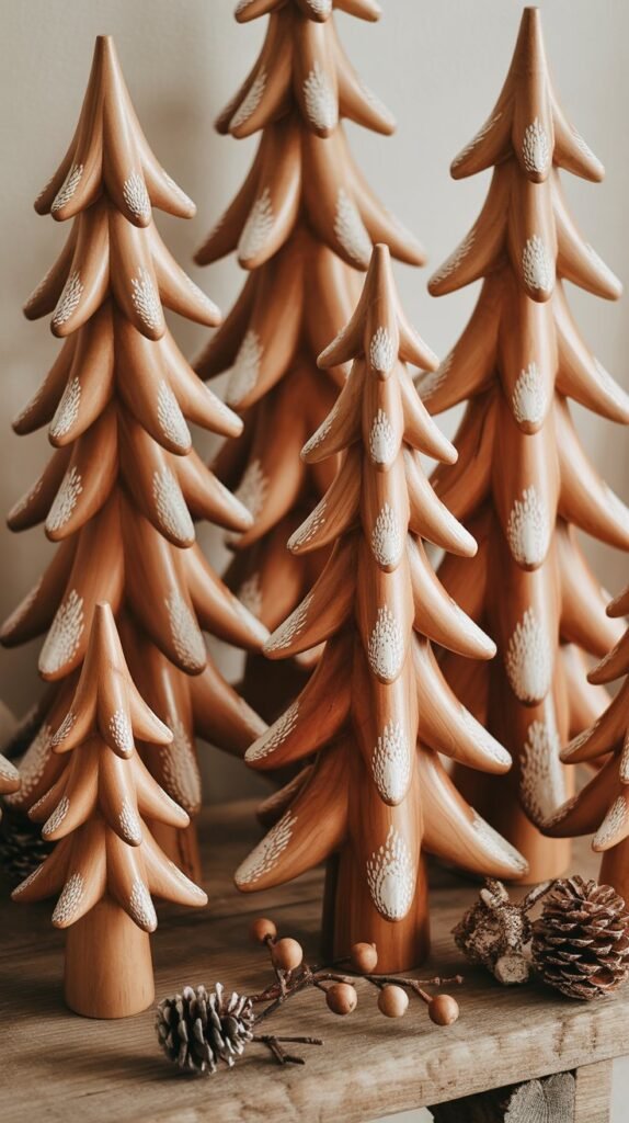 16. Natural Wood with Painted Accents