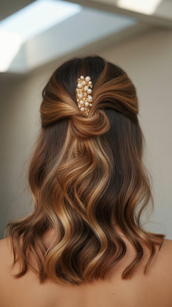 4. Styling Romantic Half-Up Half-Down Hairstyles