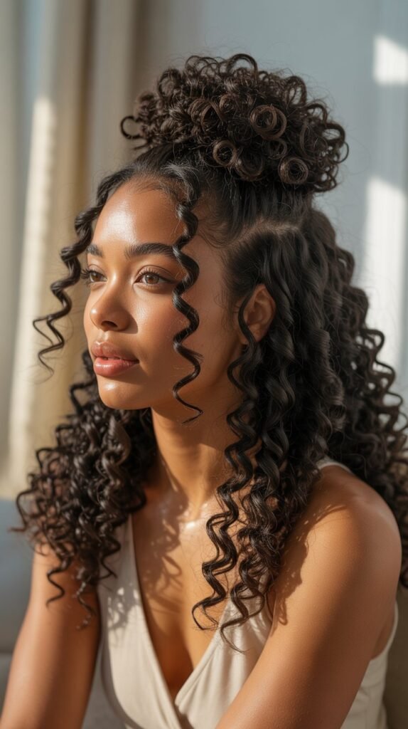 24. Half Up Half Down Style