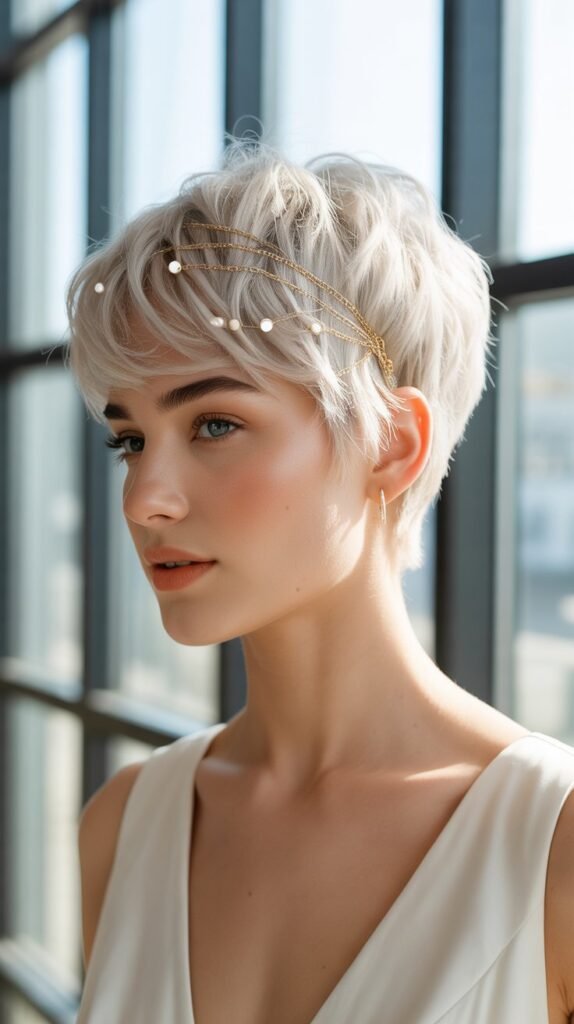 17. Textured Crop with Hair Jewelry