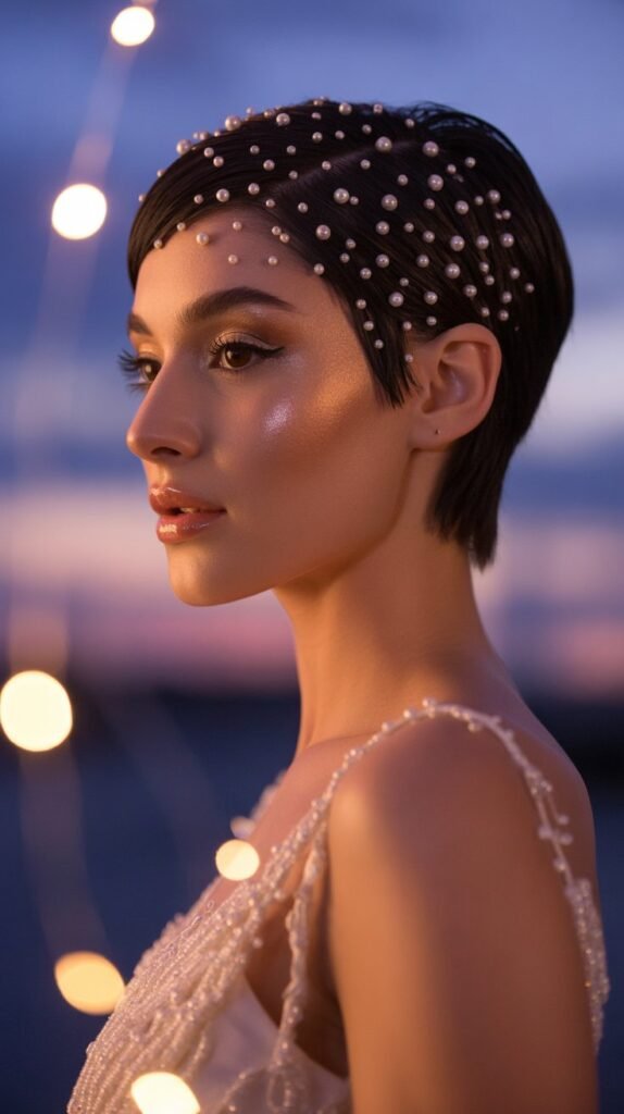 21. Embellished Hair Pins Throughout