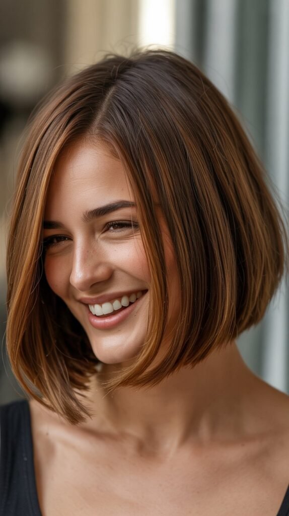 Side-Swept Long Bob