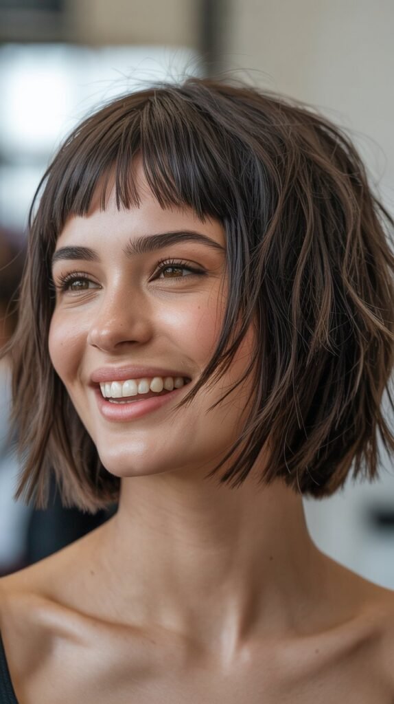 Choppy Bob with Micro Bangs