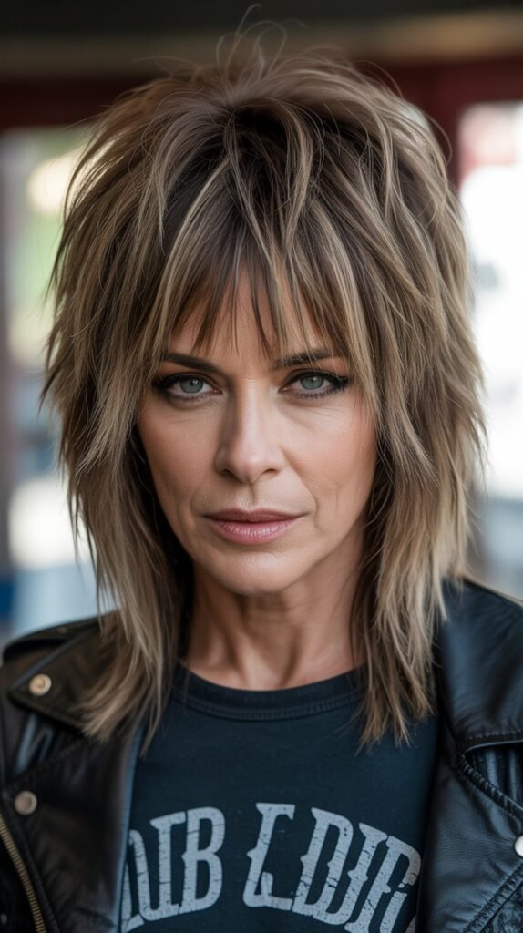 12. Razored Long Bob with Shaggy Bangs