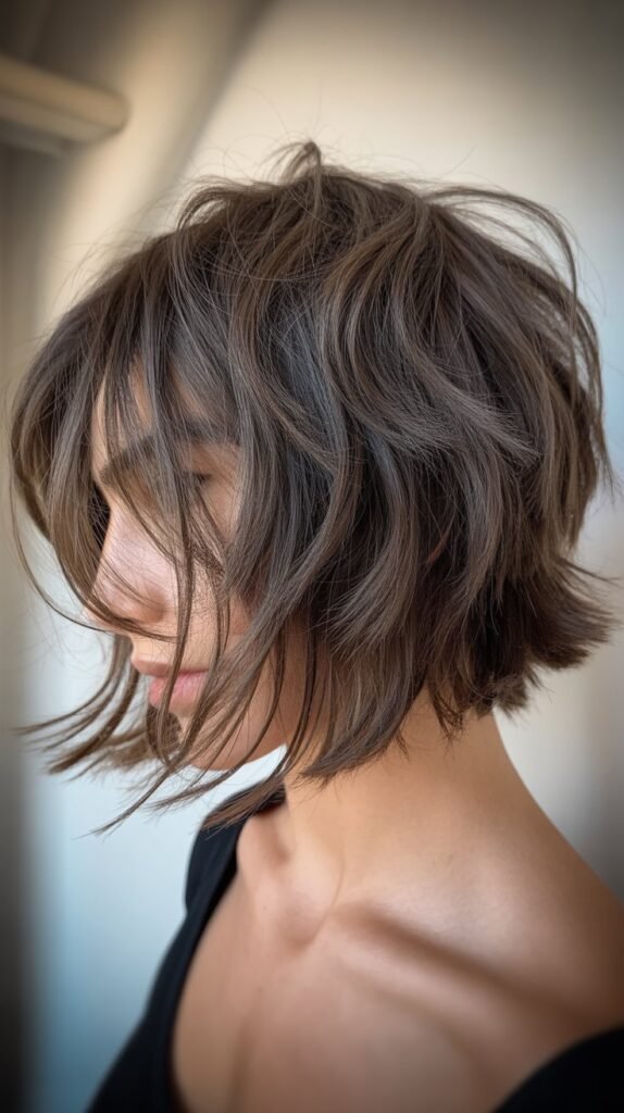  Shaggy Bob with Wispy Nape
