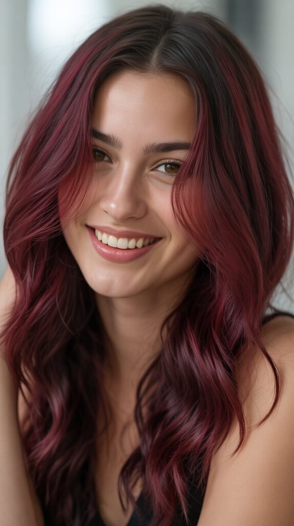 Burgundy Dip Dye