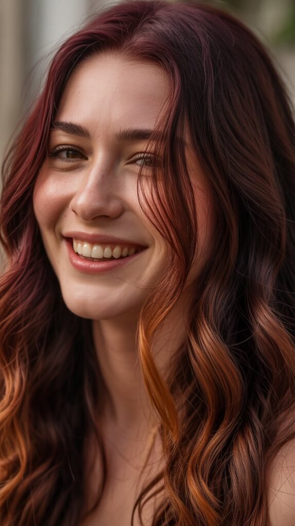  Burgundy with Copper Lowlights