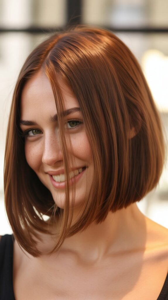  Side-Swept Long Bob