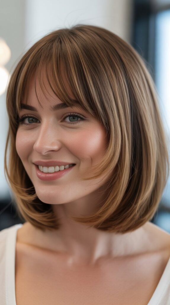  Graduated Lob with Graduated Bangs