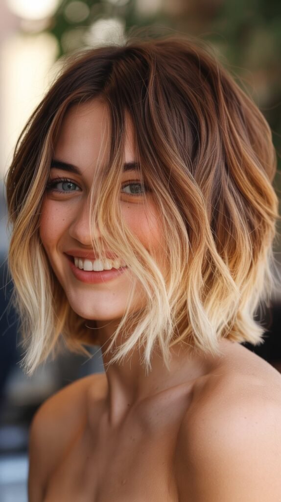 23. Choppy Bob with Ombré