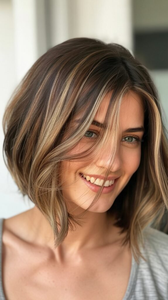 Choppy Bob with Foilyage