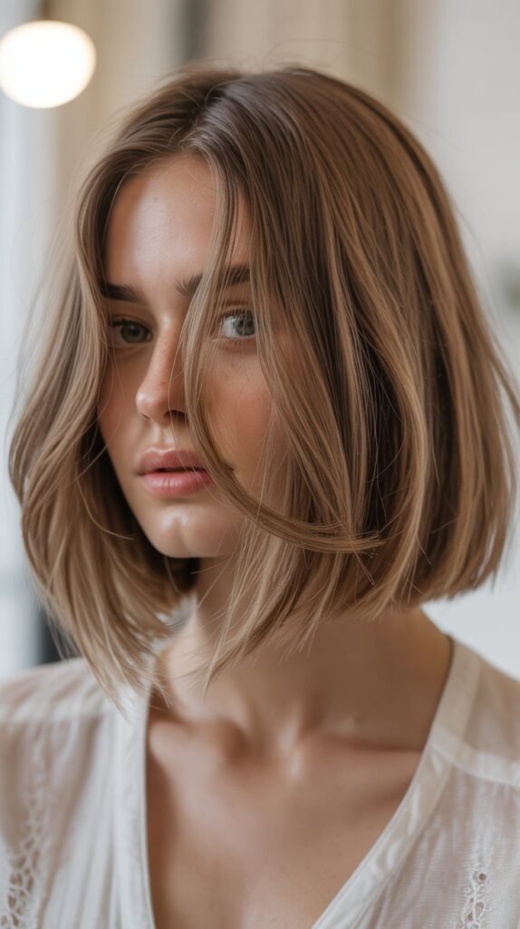 25. Long Bob with Razored Ends