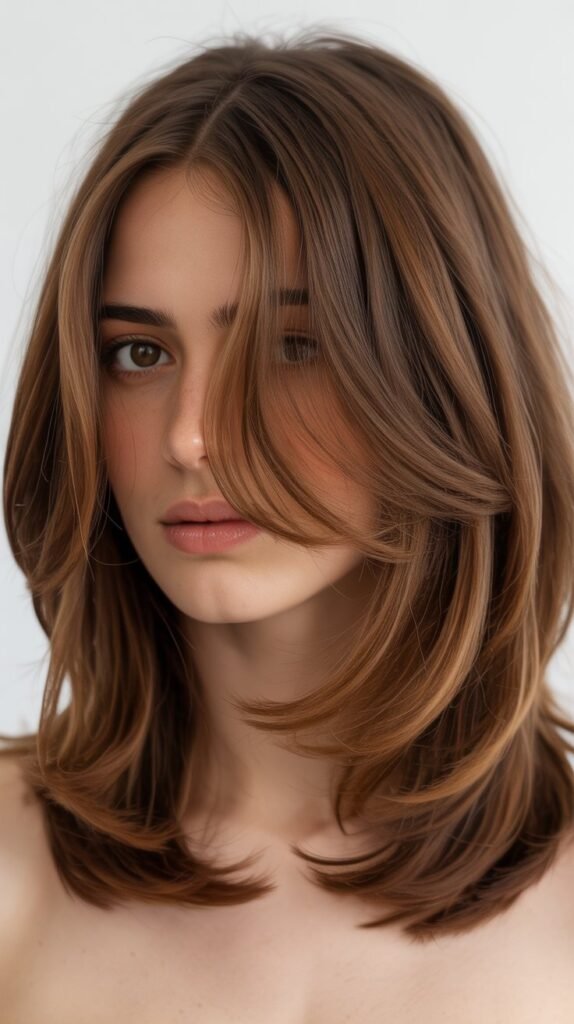 11. Choppy Lob (Long Bob) Blowout