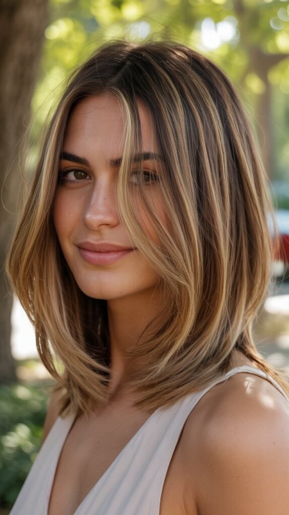 8. Balayage Long Bob